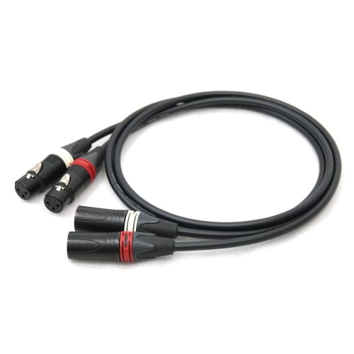 MOGAMI 2549 Red and White XLR Microphone Cable (0.5m)