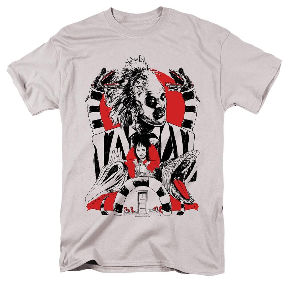 Beetlejuice Beetlejuice Collage Adult T-Shirt S