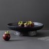 Japanese Style Ceramic High-Footed Fruit and Dessert Plate