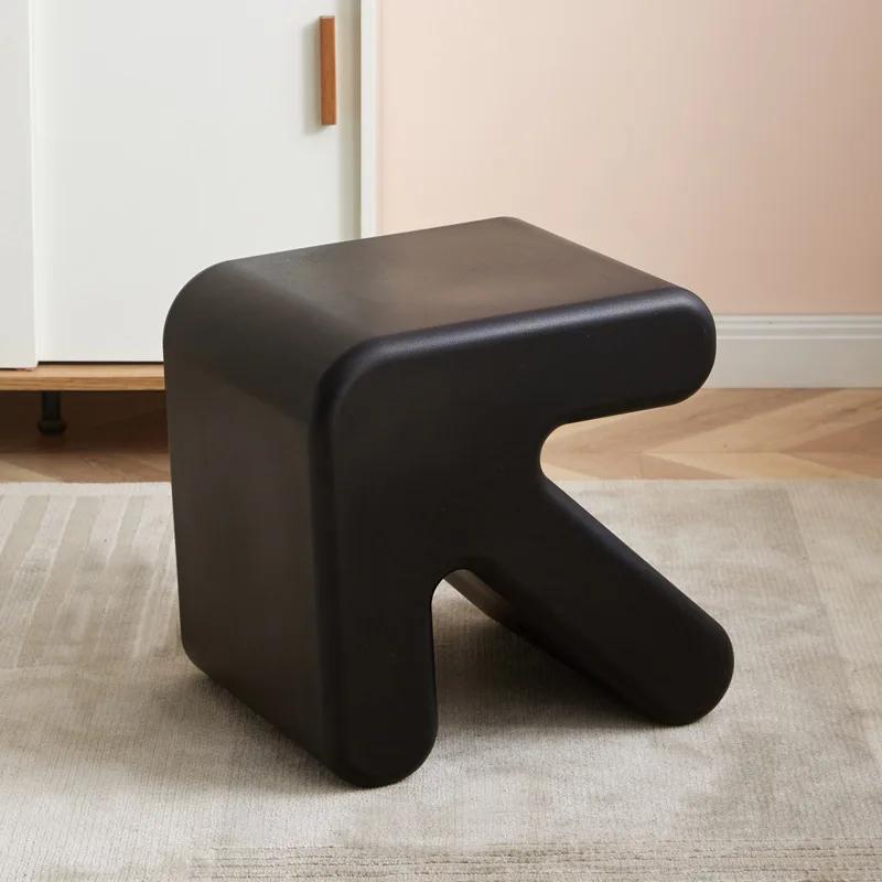 Living Room Chair Arrow Stool Kitchen Stool Bathroom Shower Chair Mobile Salon Nordic Modern Thickened Plastic Low Shoe Changing