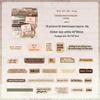 ZABC Far Away Travel Sticker Pack: 50 Retro English Word Sheets, 6 Styles
