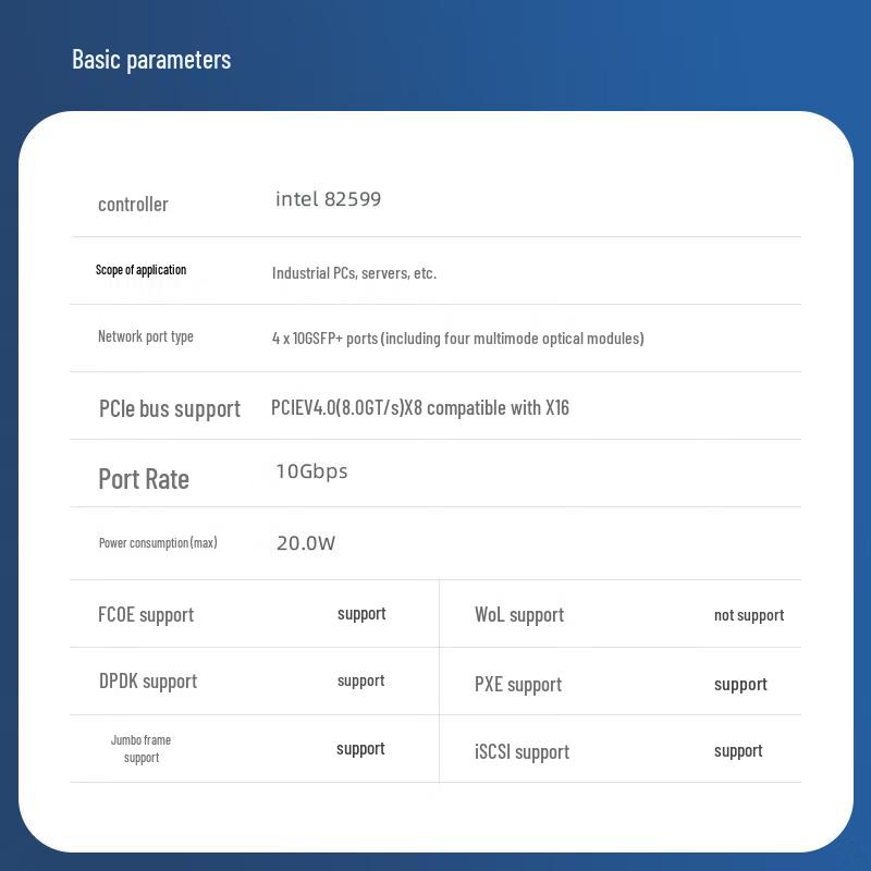 EB-LINK PCI-E Fiber Optic Network Adapter Card