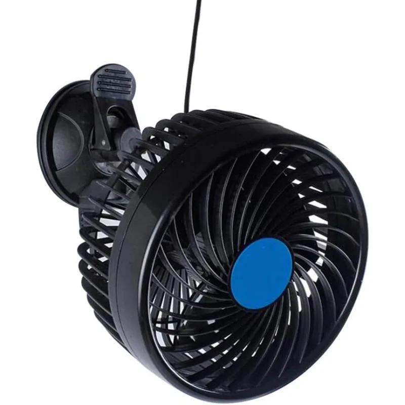 

Dual Voltage 12V 24V Vehicle Cooling Fan Single Head Aluminum Alloy Blower 80CFM Airflow for Truck RV SUV Heat Exhaust Accessory