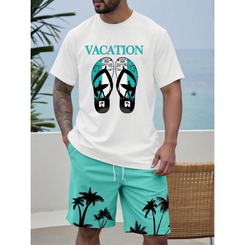 

2025 Summer Creative Graffiti 3D Printed Short Sleeved T-Shirt And Drawstring Shorts Casual Two-Piece Set Soft And Quick Drying S