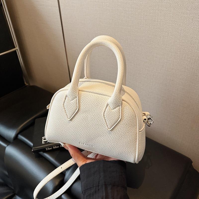 

Премиальная сумка-тоут женская 2025 новый модный тренд сумка-боулинг текстура узор личи сумка на плечо/кроссбоди 20*8*14