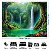 1pc Jungle Oasis Background Banner Suitable for Wall Decoration Anniversary Garden Party Photography Props