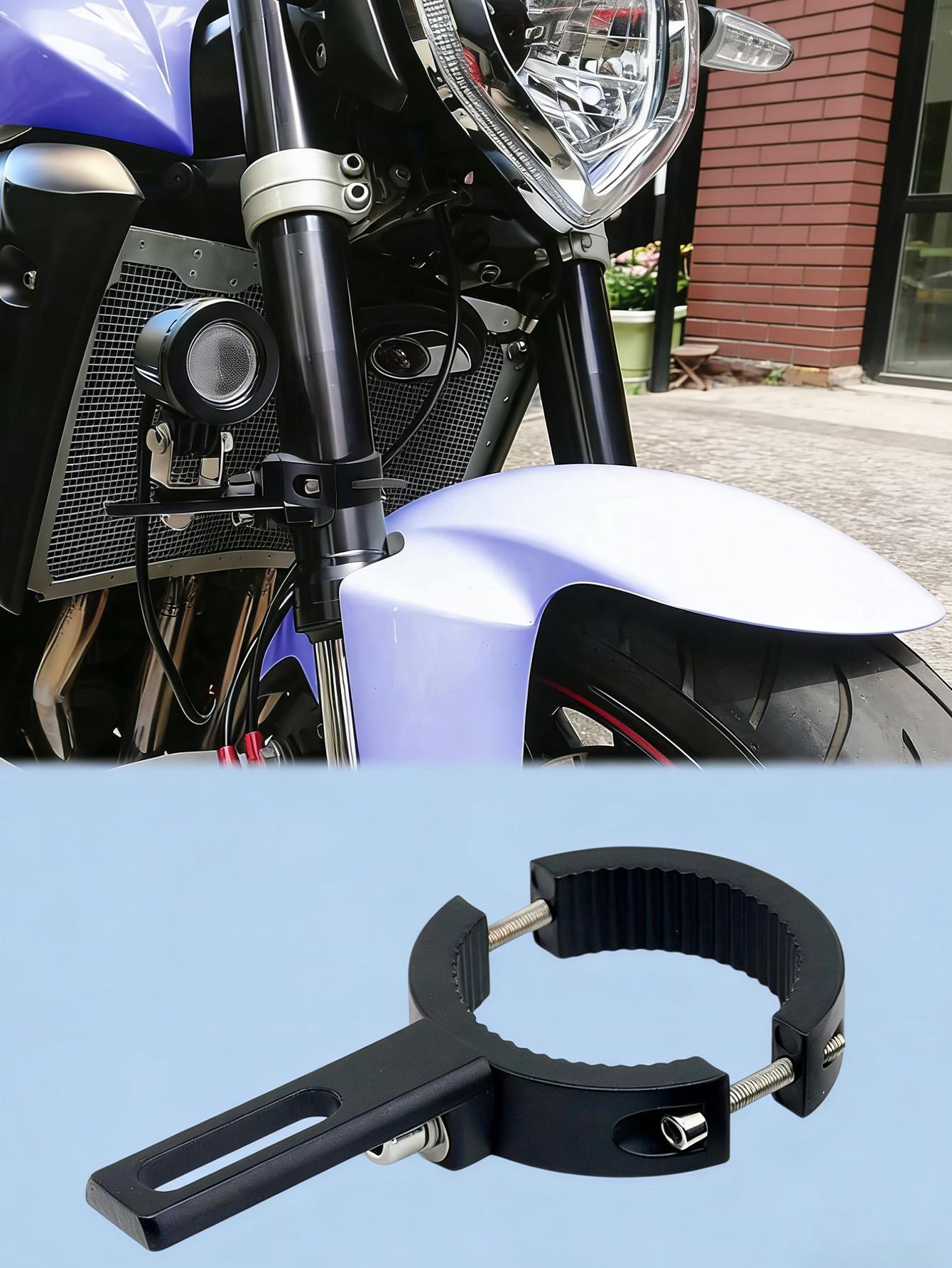 

1Pcs Universal Motorcycle LED Light Mount – Shock-Absorbing Clamp, Adjustable 2.2-3.8cm, Rubber-Padded, Easy Install, No Drillin