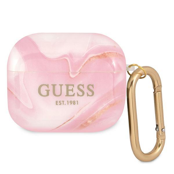 Guess Gua3Unmp Airpods 3 Coverróżowy/Pink Marble Collection