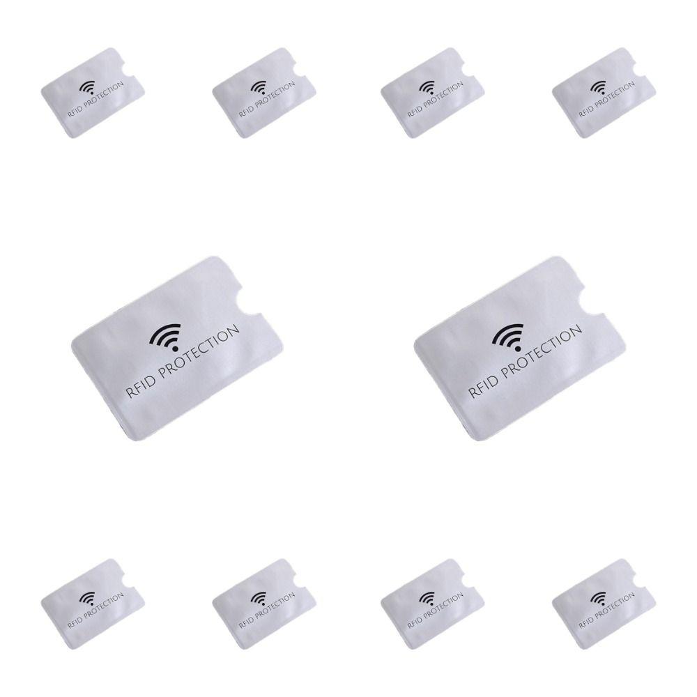 10pcs Reader Lock NFC Blocking Case Aluminium Foil ID Card Box Anti RFID Card Holder  Female/Male