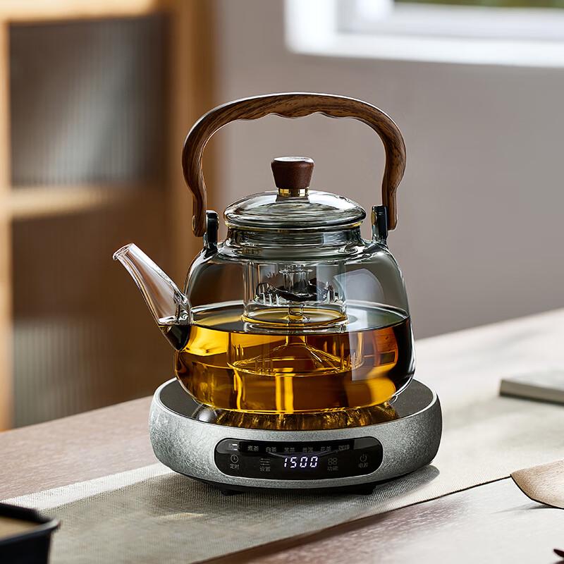 TEAHUE Glass Teapot & Electric Ceramic Stove Set