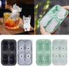Innovative 4 Cavity 3D Dog Ice Cubes Tray Food Grade Silicone Mould for Unique Drink Presentation Kitchen Tool