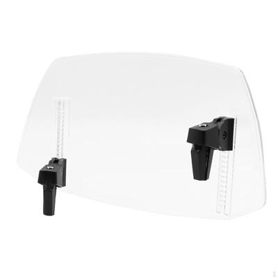 Motorcycle Wind Deflector Adjustable Riding Parts Windscreen Easy Installation