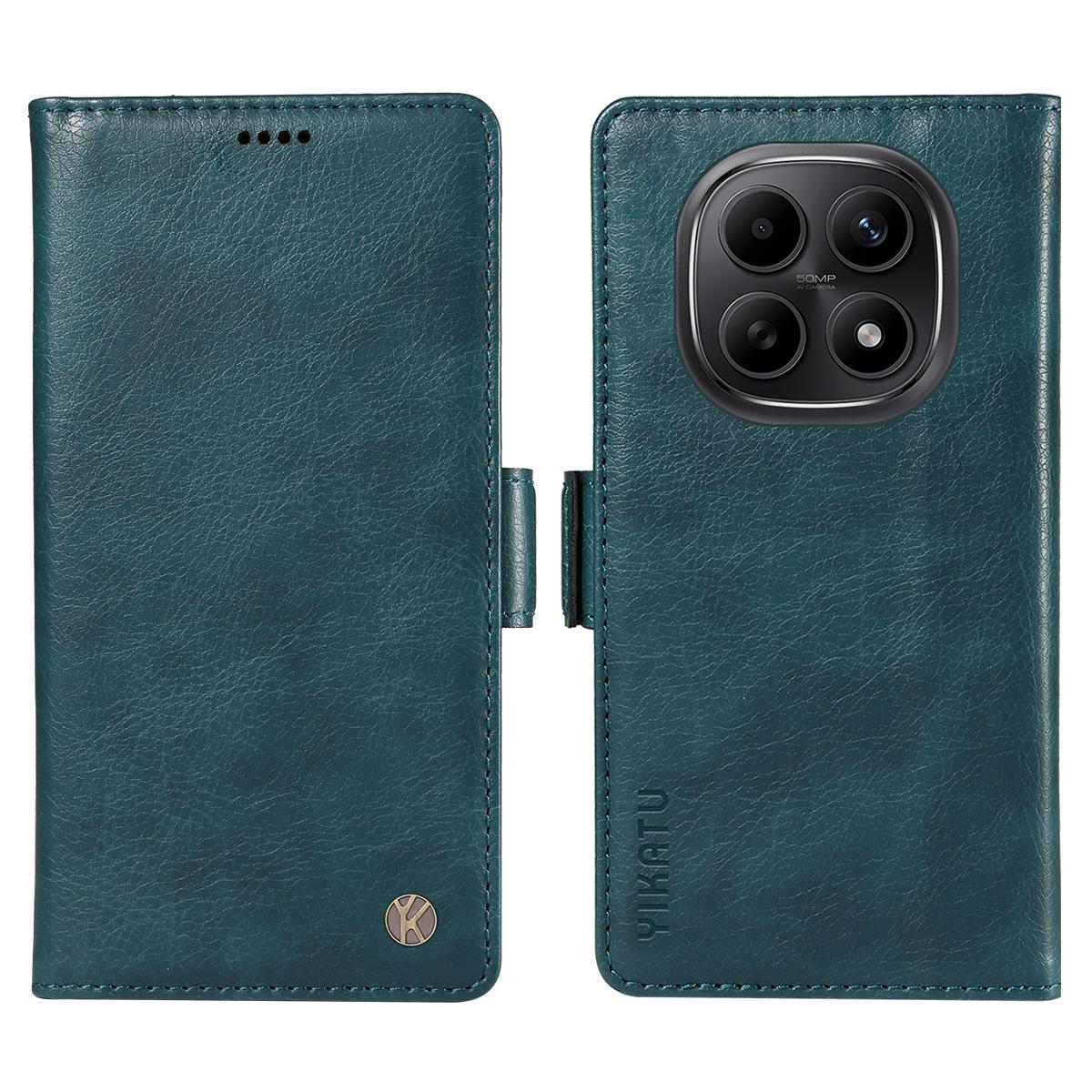 

Для Xiaomi Poco M8 5G/Redmi Note 15 5G (Глобальний)/15 4G (Глобальний) Чохол YIKATU YK-007 Гаманець-книжка з PU шкіри з текстурою лічі для телефону