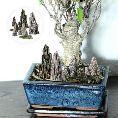 8 Pcs Simulated Rockery Ornaments Mini Garden Decor Bonsai Decorations Resin Mountain Fish Tank Model Aquarium Miniature