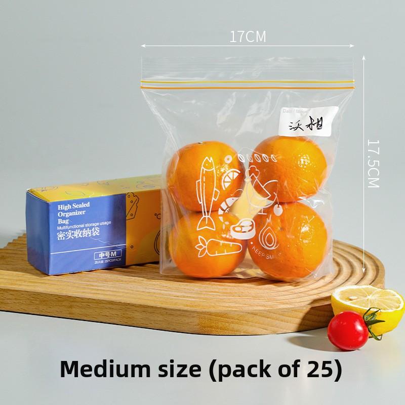 Sealed bag food-grade fresh-keeping bag self-sealing bag thickened household food double-gren special