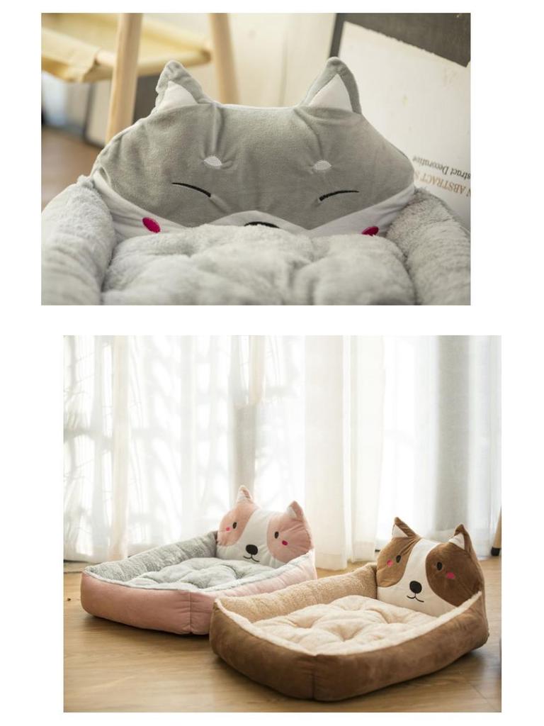 Winter Cozy Pet Bed for Cats and Dogs, Available in Small to Large Sizes