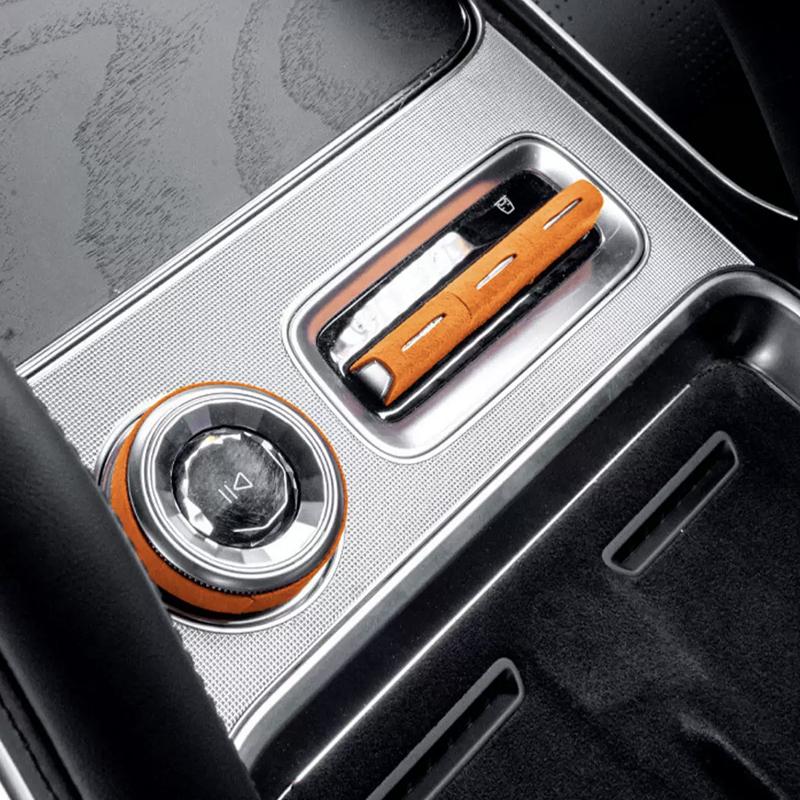For Zeekr 8X 2026 Central Control Button Panel Suede Decorative Protective Sticker Interior Accessories