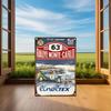Racing Car Retro Style Metal Decorative Painting for Garage Room Decor