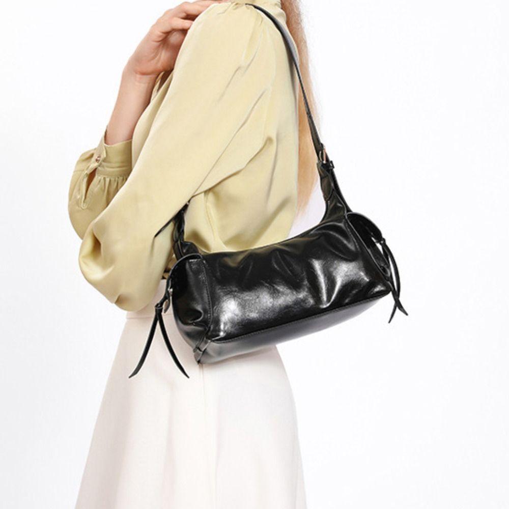 Retro Y2K Armpit Bag Large Capacity Pillow Handbag Temperament Hobo Bag  Women