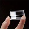 50pcs Mini Acrylic Display Stands 4x2cm Clear Rectangular Name Tags Card & Label Holders for Retail Stores for Showcasing Labels