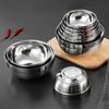 SuLi 304 Stainless Steel Double-Layer Anti-Scald Bowl