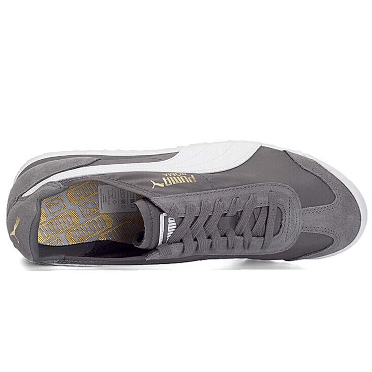 Puma Roma Og Nylon Lightweight Slip-Resistant Durable Low-Top Training Shoes Men Sneakers Gray White 362408-02