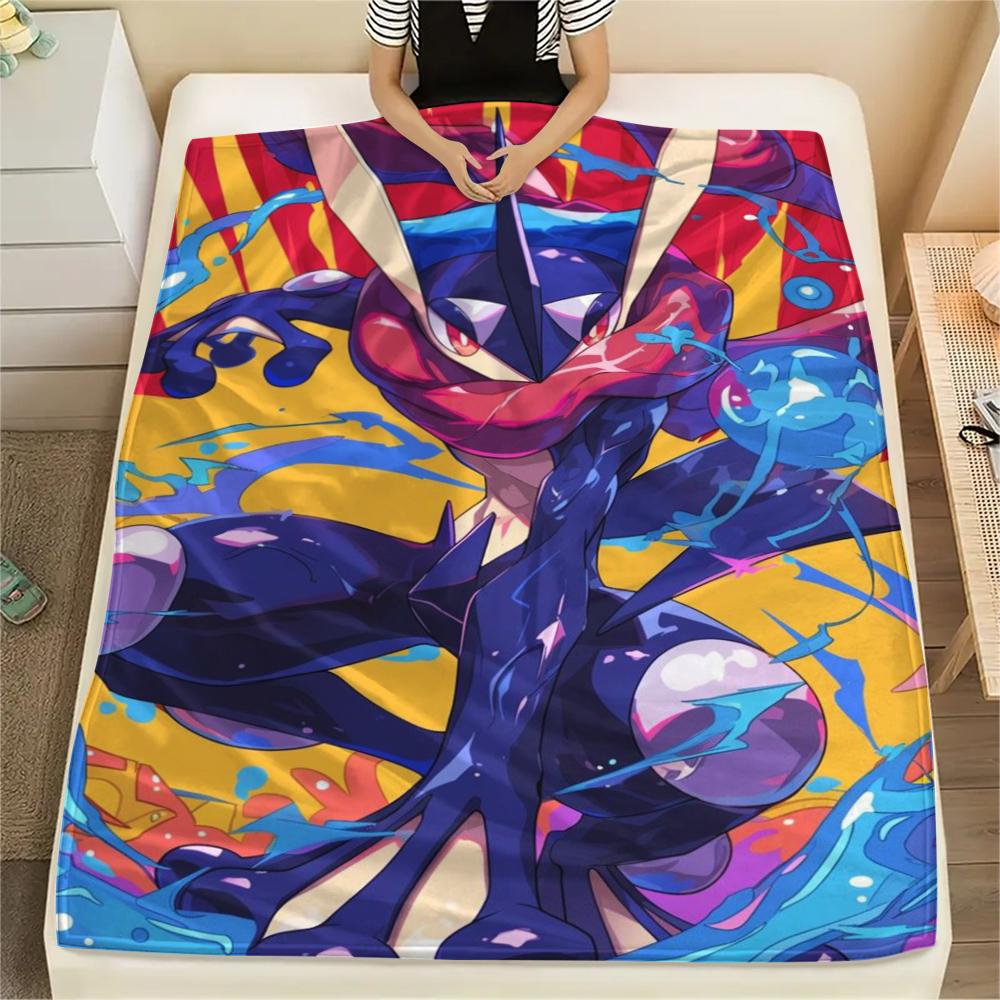 

1Pc Pokemon Print Flannel Blanket, High quality Comfortable for All Seasons, Home Decor, Warmth and Comfort, Perfect for Christmas Gifts 80cm x 120cm