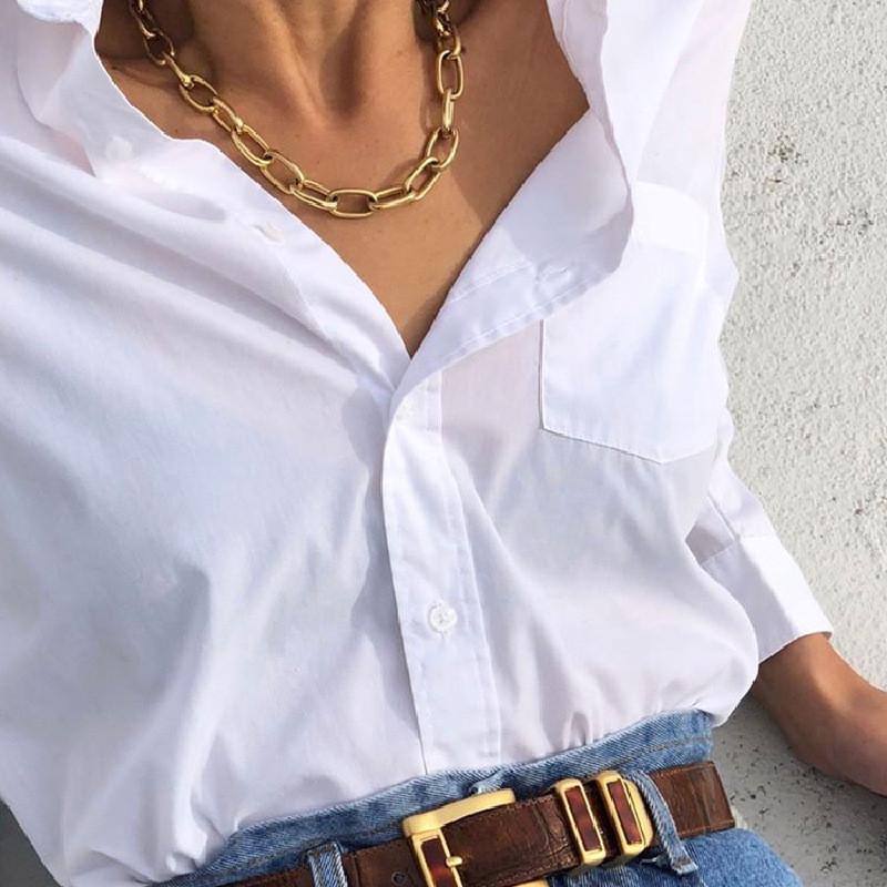 Women Geometric Pendant Chain Necklaces Chokers Fashion Bohemia Punk Hip Hop Party Jewelry Gift