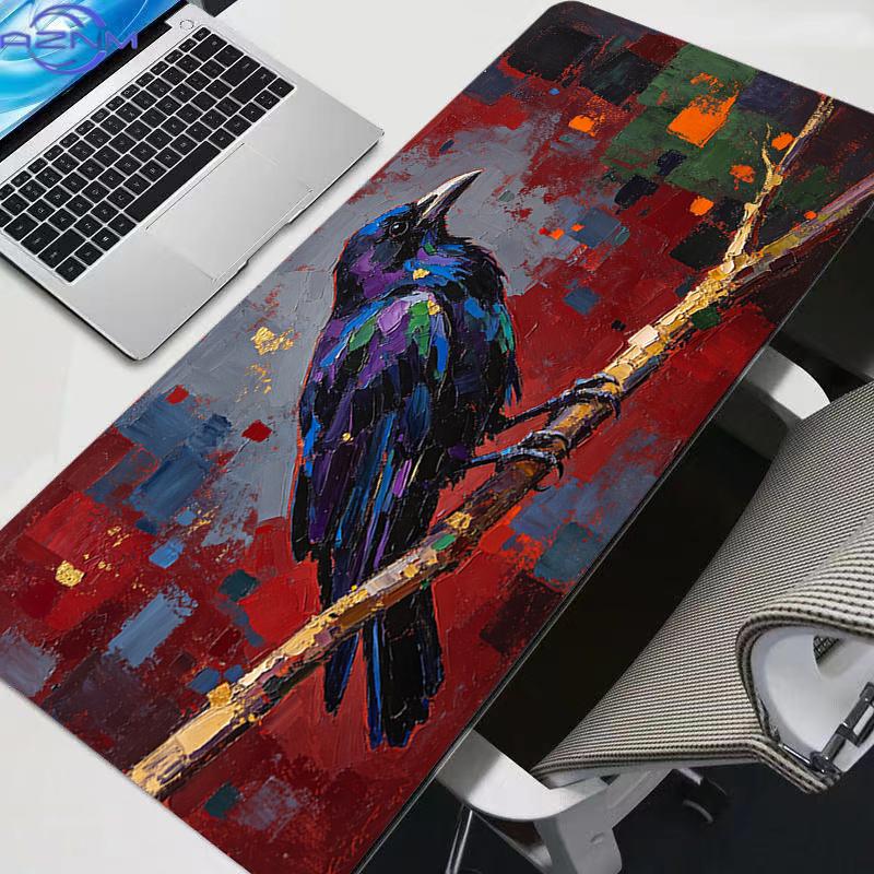 Mouse Pad Anime Carpe Abstract Oil Painting Large Pc Gamer Computer Mausepad Varmilo Keyboard Gaming Accessories Desk Mat