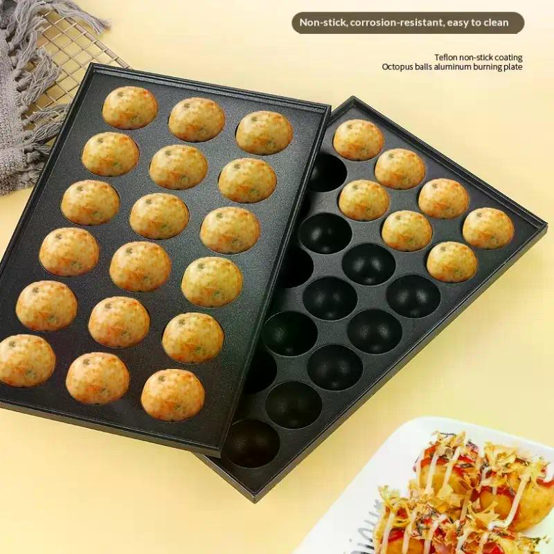 28 Hole Food Grade Non Stick Octopus Meatball Baking Tray, Quail Eggs, Fish Balls, Cakes, Essential For Outdoor Family Picnics