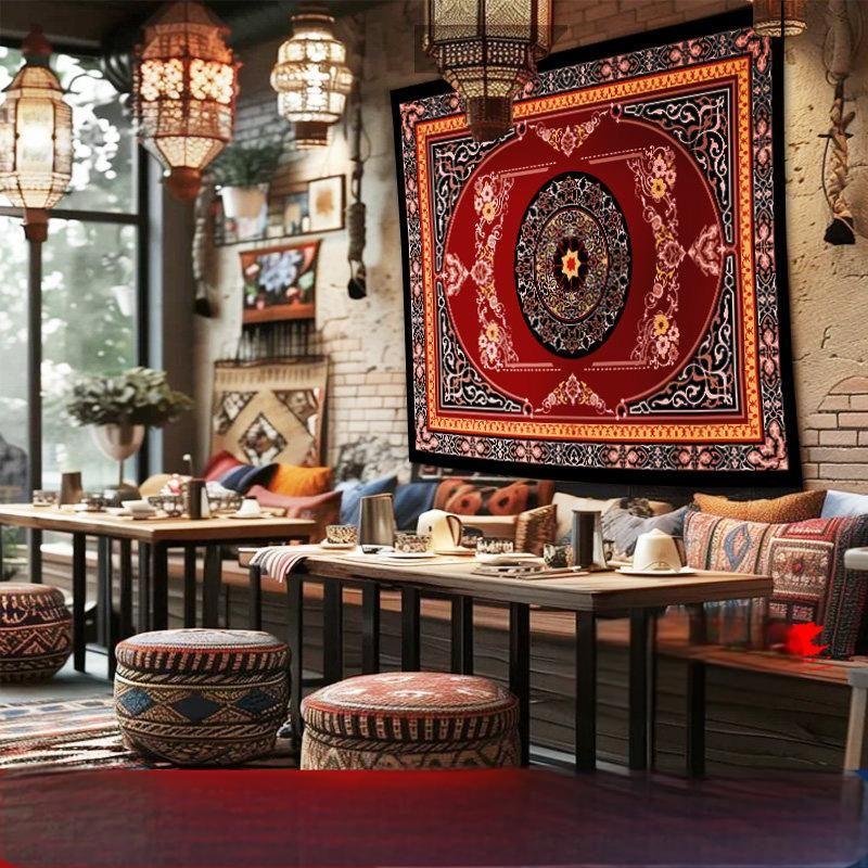Orientální Mandala Bohémská Tapiserie Retro Nádherný Etnický Styl Závěsná na Zeď Estetika Ložnice Obývací Pokoj Domácí Dekor