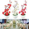 1 Piece Artificial Plum Blossom Potted Plants Simulation Small Bonsai Office Desktop Ornaments Home Decoration