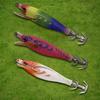 Luminous Fishing Lure Horizontal Artificial Squid Hook Wood Shrimp Cuttlefish Hard Bait for Cuttlefish Sea Fishing