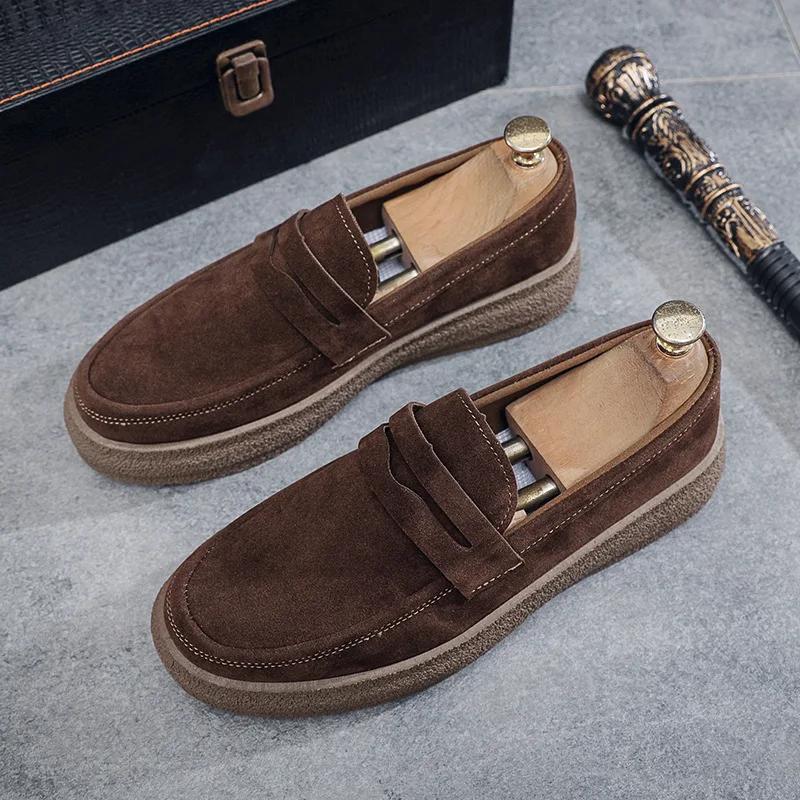 Fashion 2025 Men's Casual Shoes Fashion Business Loafers for Men Formal Shoes Designer Moccasins Lightweight Driving