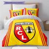 Racing Club De Lens RCL Football Club Pattern Duvet and Pillowcases,1 Duvet Cover with 2 Pillowcases, No Core,Son Gift,Daughter Gift