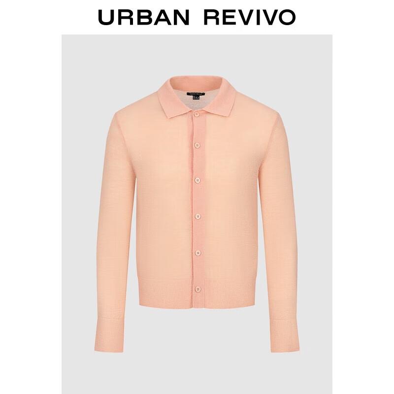 UR Men s Casual Lapel Button Knit Cardigan L