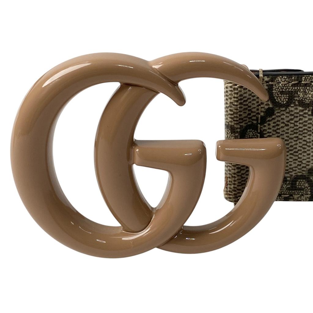 Used GUCCIbelt Pink beige/Brown Leather Women