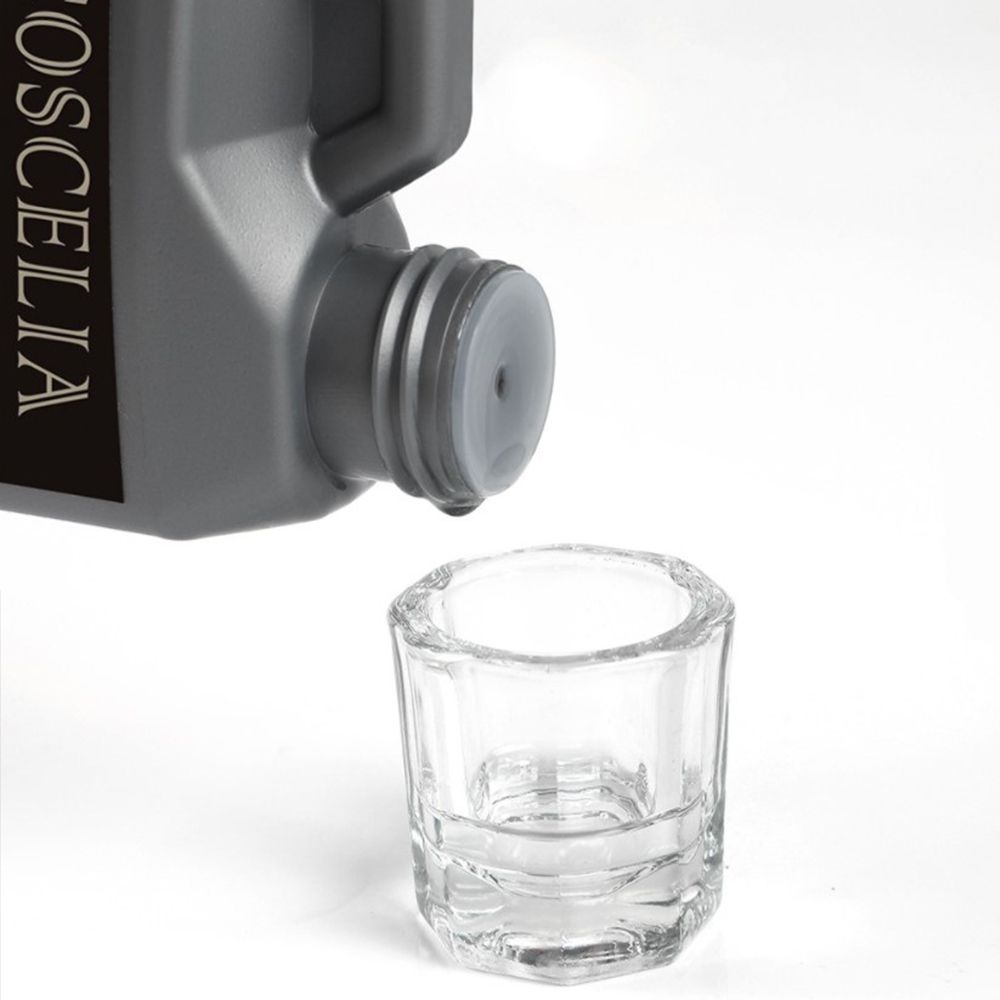 Auxiliary Nail Art Tool Glassware Powder Mixing Glass Cup Manicure Tools Octagon Cup Crystal cup