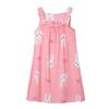 Summer Girls' Sleeveless Cotton Gauze Nightgown Pajamas