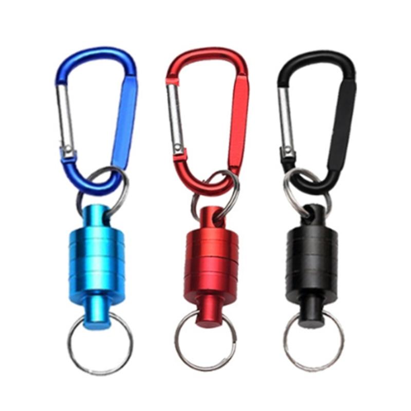 Karabiner Schnalle Fliegenfischen Hängehalter Lanyard Clip Magnet Angeln Magnetischer Netzhalter Hängehalter Lanyard Clip