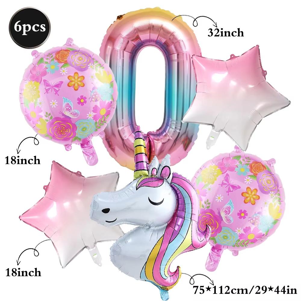 Cartoon Unicorn Birthday Party Decorationa  Unicorn Theme Bleware Paper Plate Cup Tablecloth Birthday Party Decor Supplies