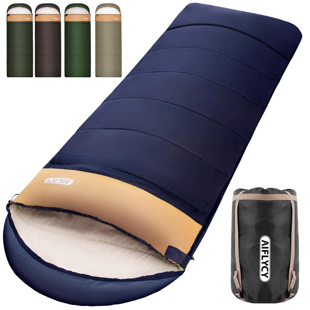 Sleeping Bag, Envelope Type AIFLYCY Sleeping Bag, Compact, Sleeping Bag, For Winter, 230T Waterproof, 1.1KG, 1.4Kg, 1.8Kg, Comfortable Temperature