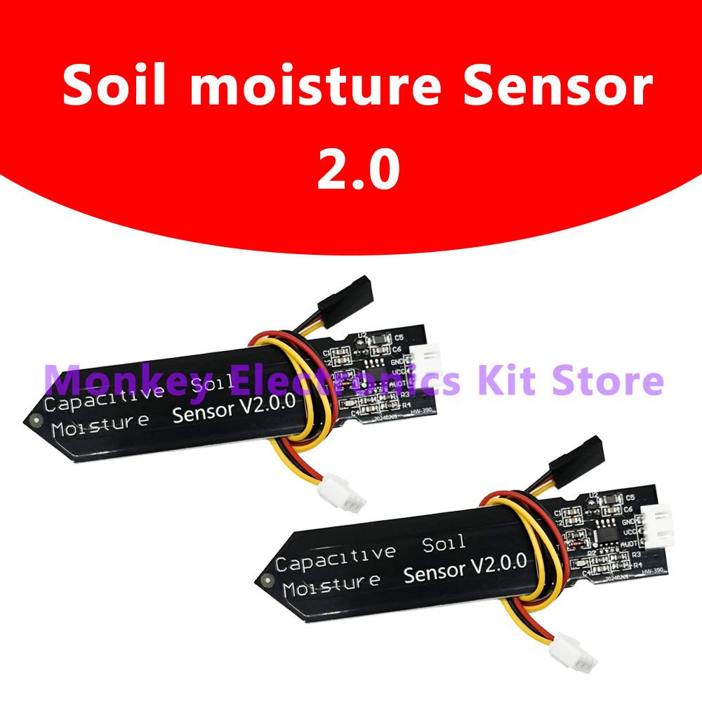 1/1 PCS Capacitive Soil Moisture Sensor Corrosion Resistant for R1 Board Moisture Detection Garden Watering DIY