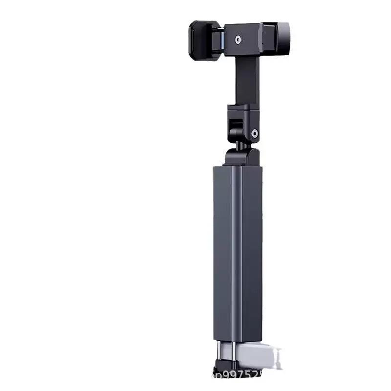 Versatile Aluminum Alloy Phone Holder: Portable, Foldable, Rotatable, Telescopic—Ideal for Home, Airplane, High-speed Rail Travel, and More. серый