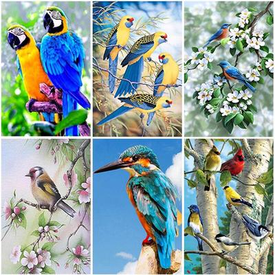 DIY Diamond Embroidery Bird Flower Cross Stitch Diamond Painting Full Square/Round Animlas Handicraft Art Hobby Gift Home Decor