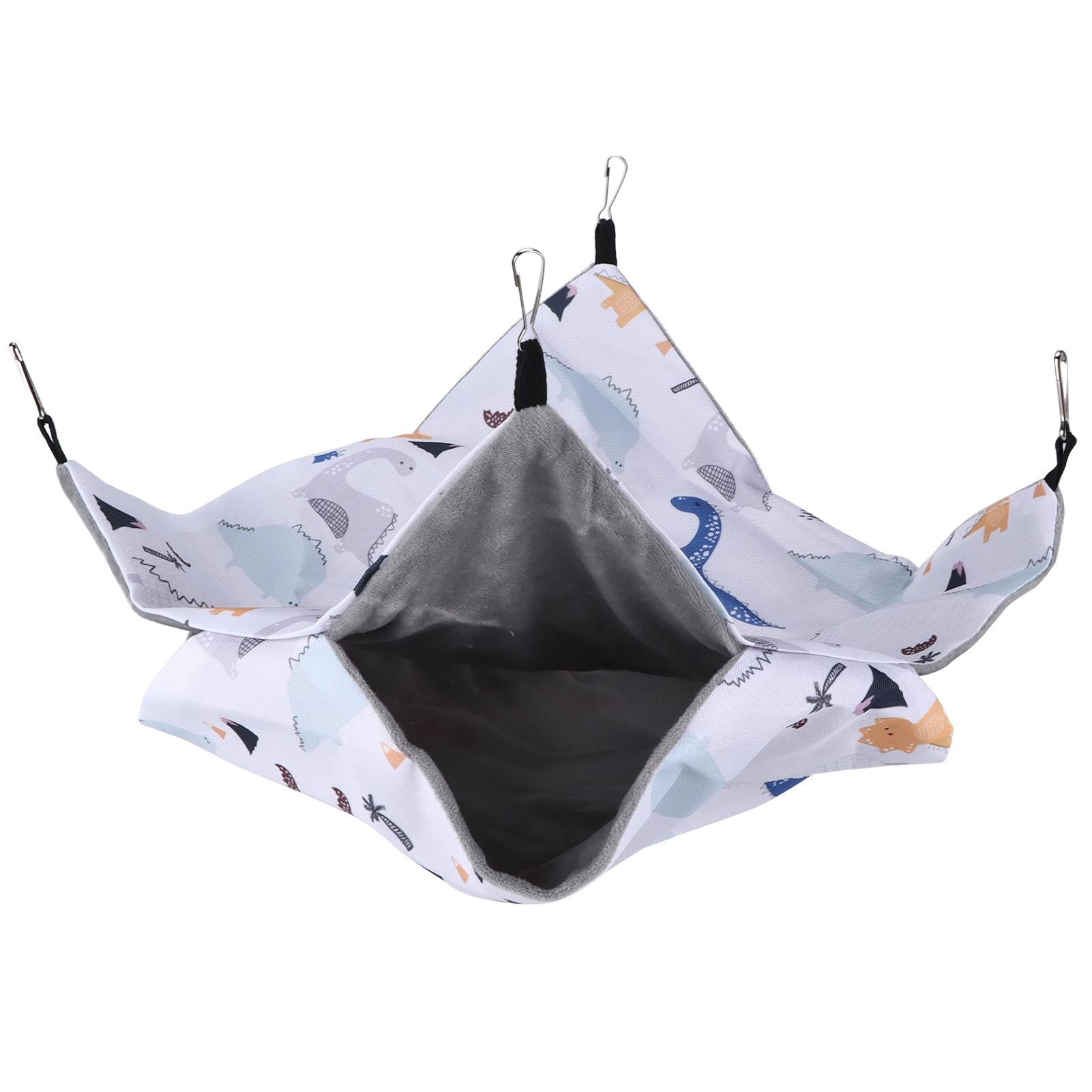 

Pet Hamster Hanging Hammock Bunkbed Small Pet Bed Toy Suitable for Hamsters Mice White Rats and Other Small PetsL L