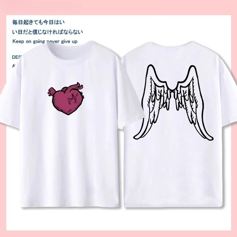 

Hatsune deco27: A Sad Girl s Desire and Fantasy Merchandise, pure cotton short-sleeved T-shirt, 2D half-sleeved Summer S