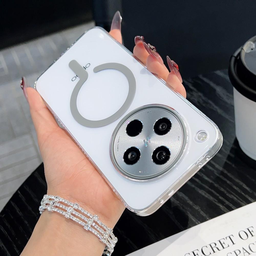 For OPPO Find X8 Pro Case Hard PC Transparent Magnetic wireless charging Protective Back Cover For Find X8 Ultra X8S Plus Shell