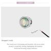 BAMOER Vintage 925 Sterling Silver Round Gorgeous Charm Pendant Fit DIY Making Bracelet Women Statement Jewelry Party Gift