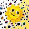 100pcs/200pcs Self-adhesive Googly Wiggle Eyes for DIY Scrapbooking Crafts Projects DIY Dolls Accessories Eyes Handmade Toys